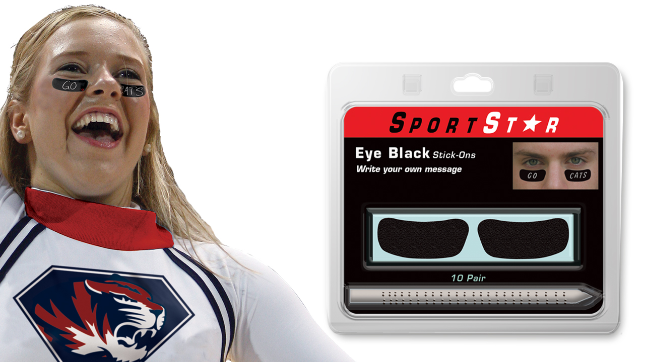 Sports Eye Black - Spirit Stickers for Athletes & Fans - NCAA, MLB, & Custom