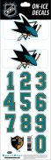 NHL San Jose Sharks Decals — White (Retro)