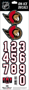NHL Ottawa Senators Decals - black