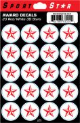 3D Star Red & White