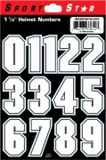 1 1/2" Block Numbers — White