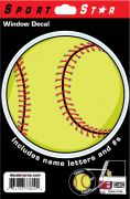 Window Decal Softball