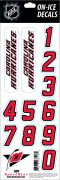 NHL Carolina Hurricanes Decals — White (Retro)