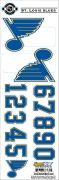 NHL St. Louis Blues Decals — White (Retro)