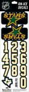 NHL Dallas Stars Decals — Black (Retro)