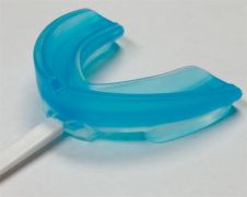Blue Mouthguard with Tether