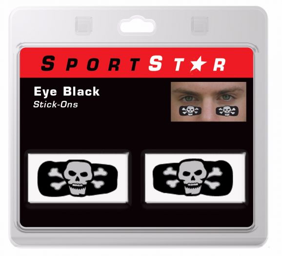 Eye Black Decals Skull