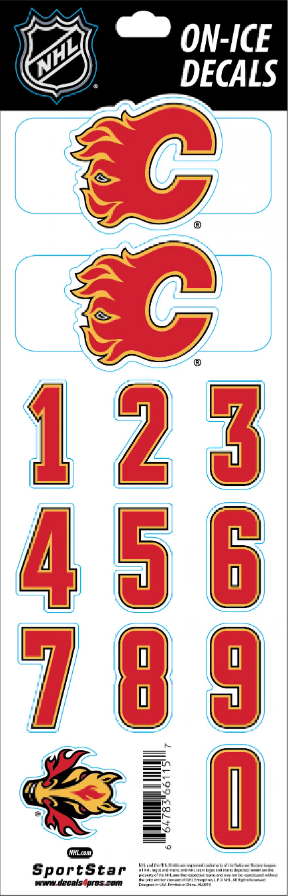 Jersey Retired Number Mini Banner Sticker CALGARY FLAMES You Pick from list