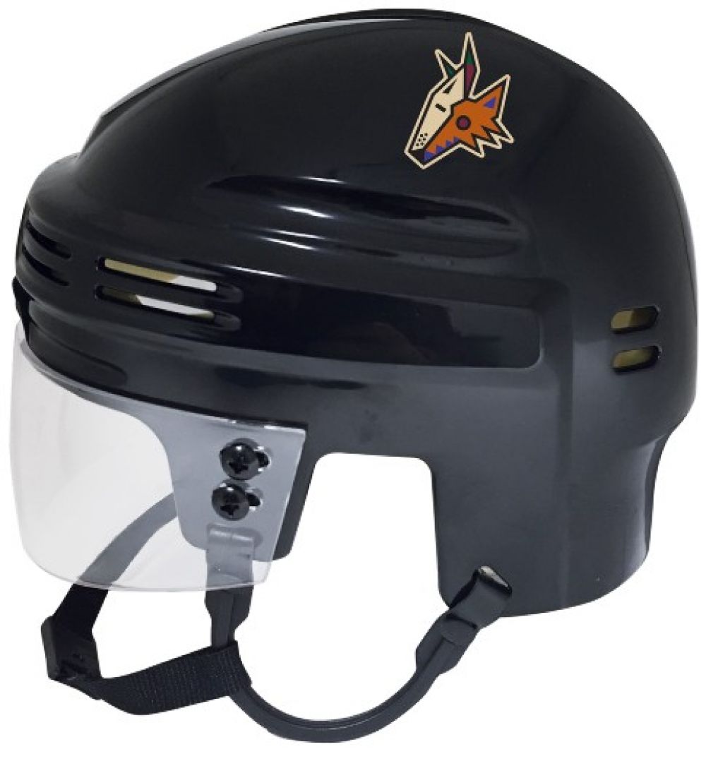 NHL Arizona Coyotes Helmet Black NHL Mini 6" X 5"